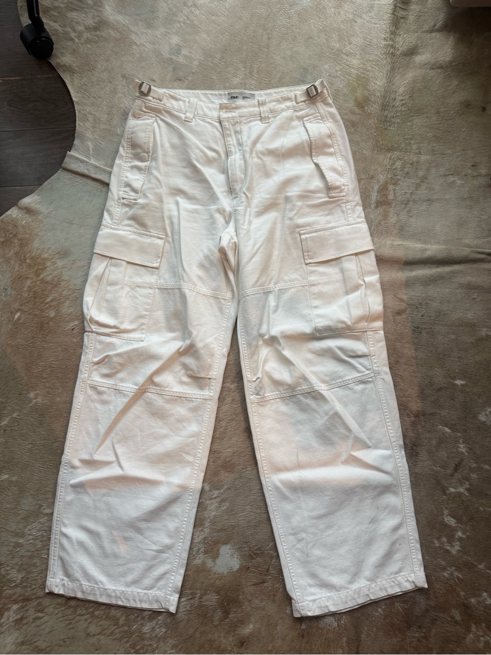 Aritzia White Cargo Pants - TNA